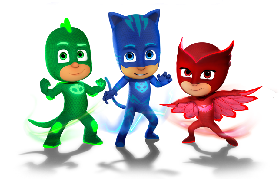 P J Masks Heroes Readyfor Action PNG image