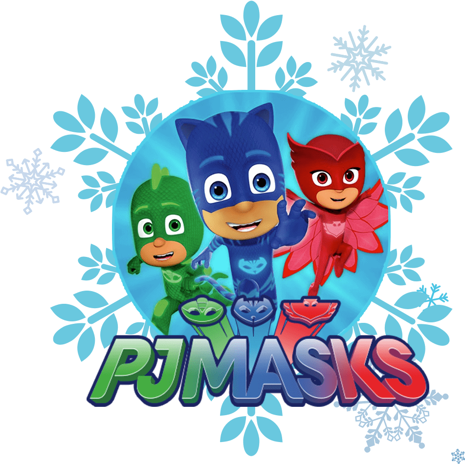 P J Masks Heroes Winter Theme PNG image