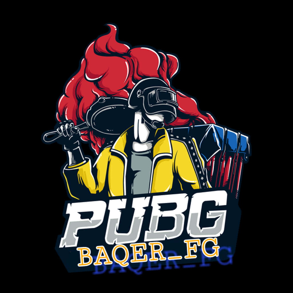 P U B G Styled Character Logo PNG image