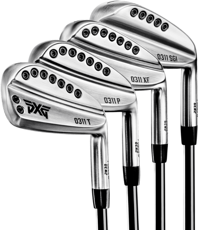 P X G Golf Clubs Collection PNG image