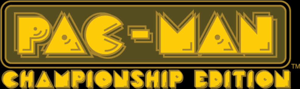 Pac Man Championship Edition Logo PNG image