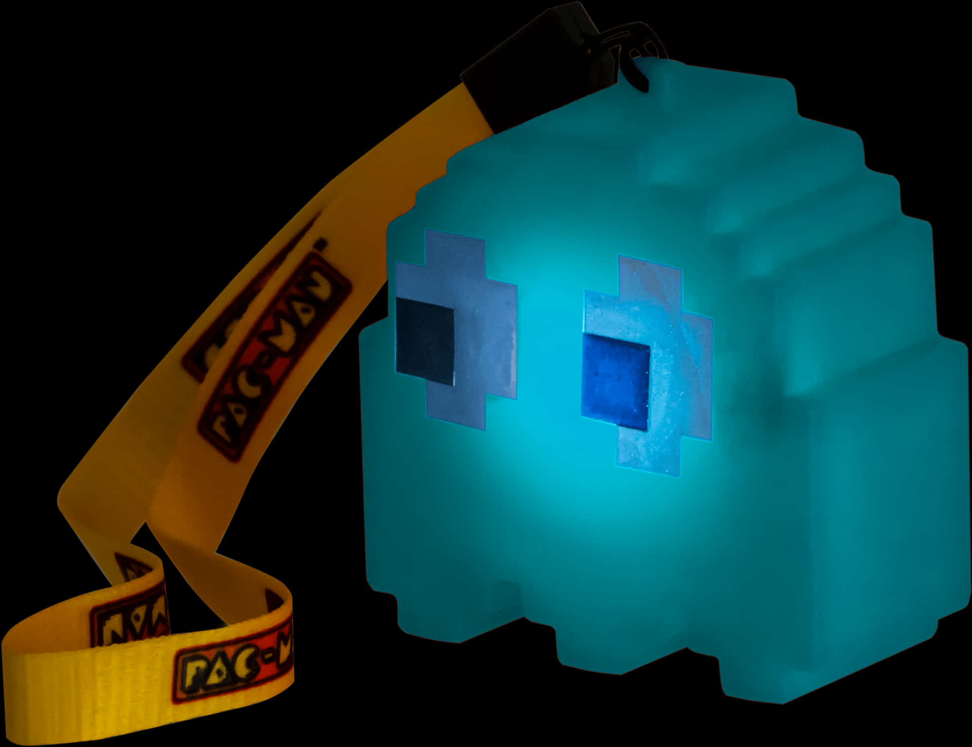 Pac Man Ghost Keychain Glow PNG image