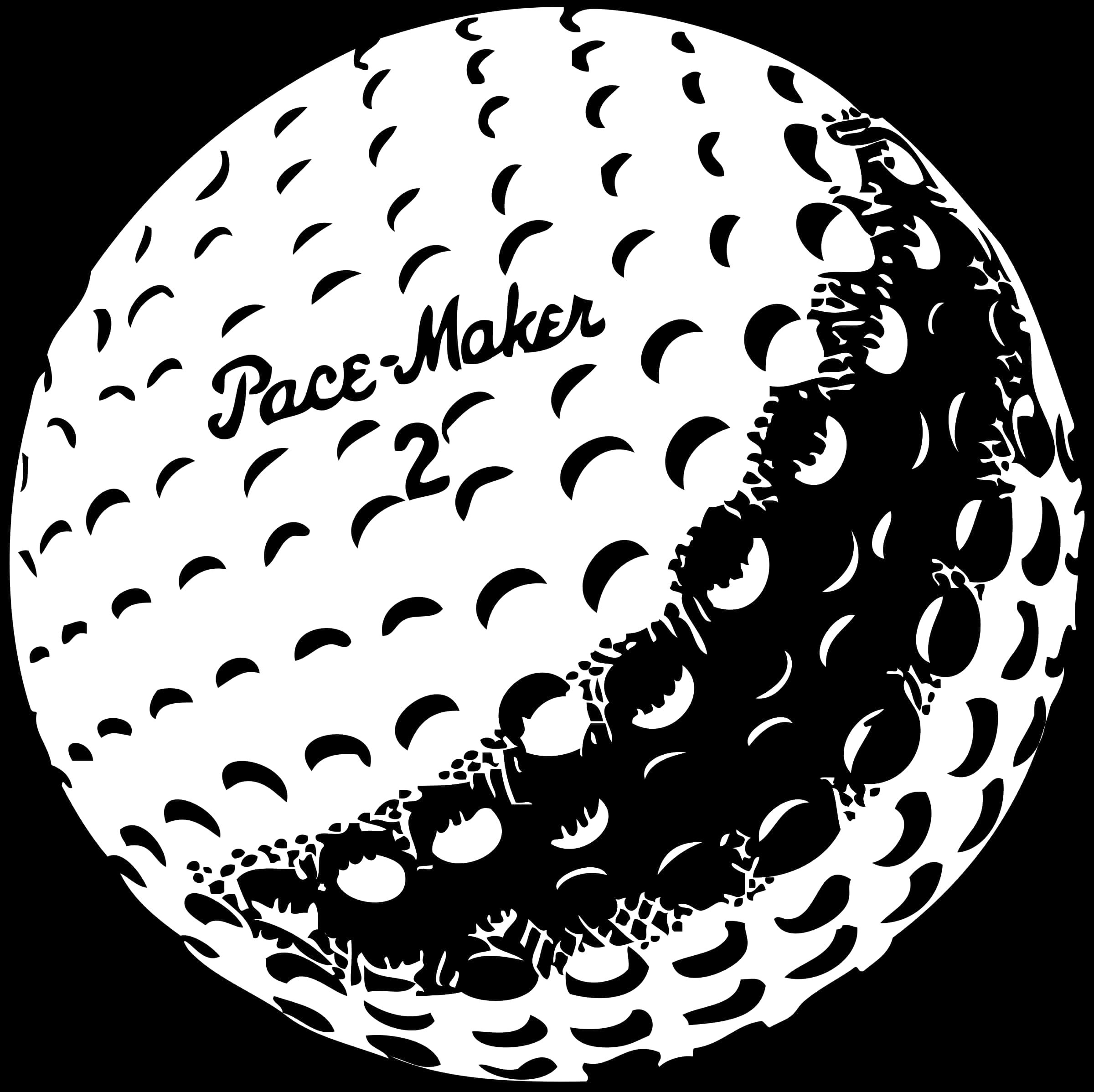 Pace Maker Golf Ball Graphic PNG image