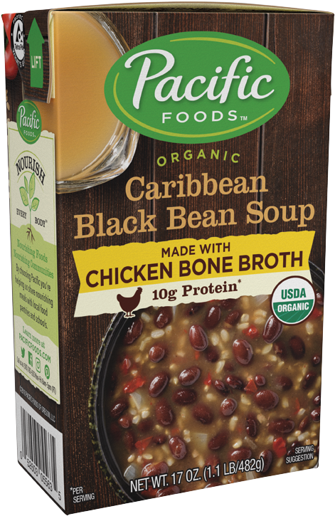 Pacific Organic Caribbean Black Bean Soup PNG image