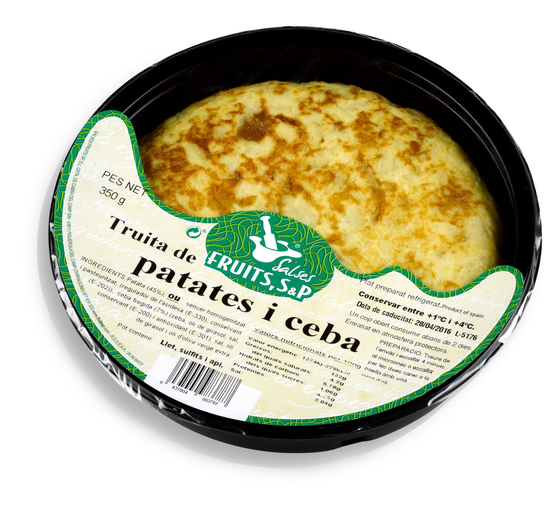Packaged Spanish Omelette Product PNG image