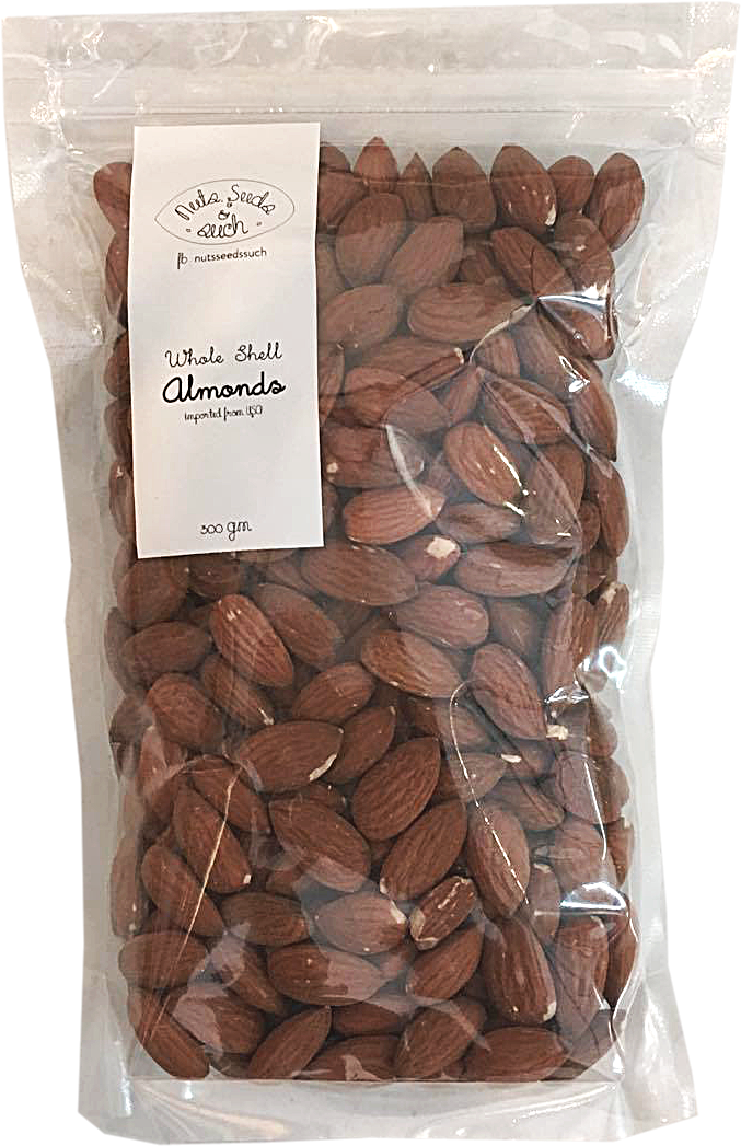 Packaged Whole Almonds500g PNG image