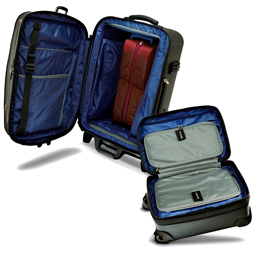 Packed Open Suitcase Png Vej PNG image