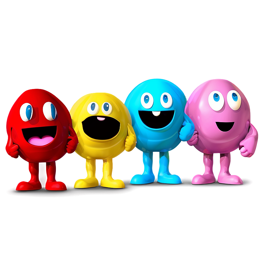 Pacman Party Characters Png Qjf49 PNG image