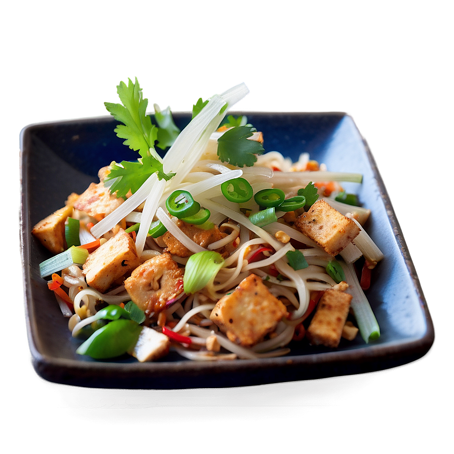 Pad Thai With Crispy Tofu Png Oyd PNG image