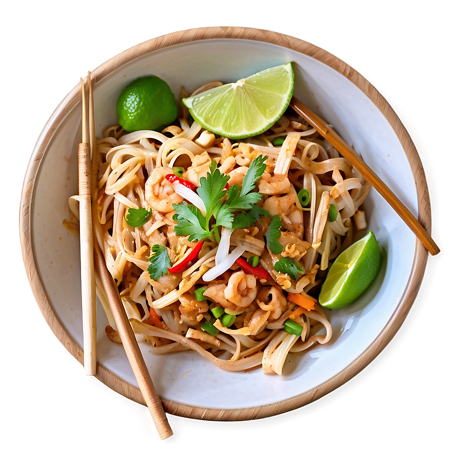 Pad Thai With Homemade Noodles Png Jnq96 PNG image