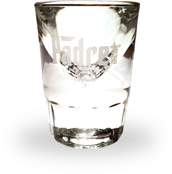 Padre Branded Shot Glass PNG image