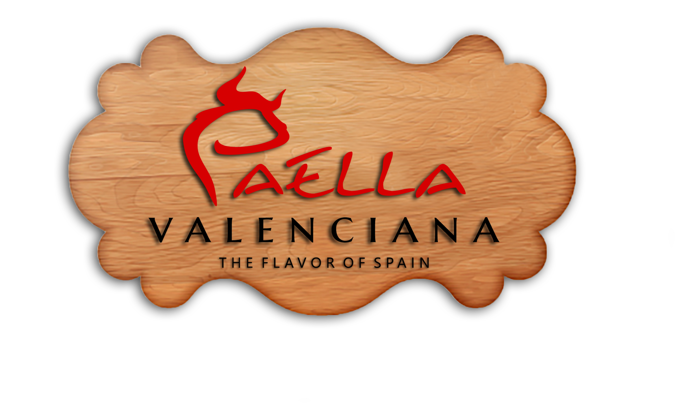 Paella Valenciana Flavorof Spain Signage PNG image