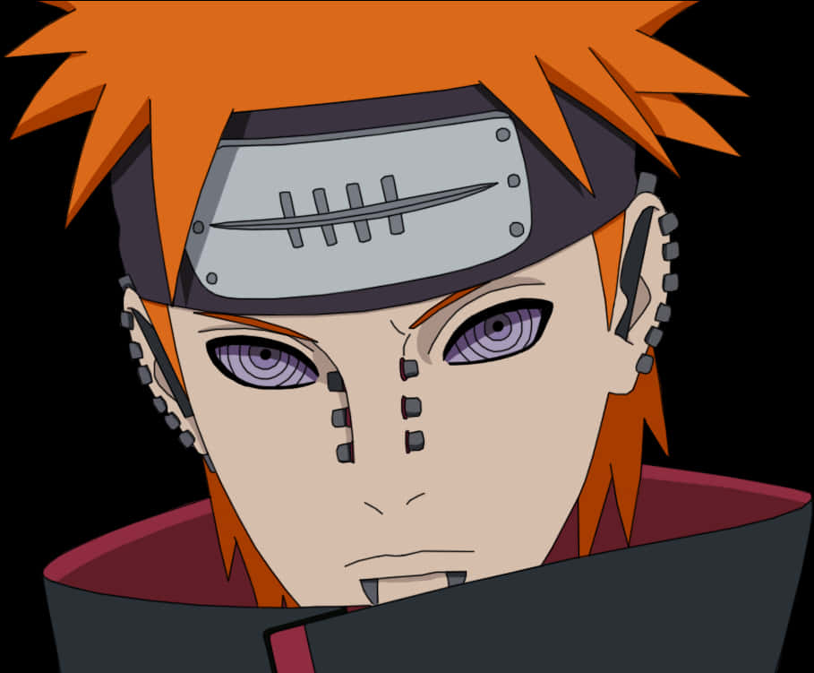 Pain Naruto Anime Character PNG image