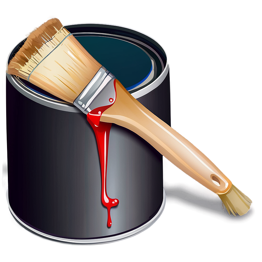 Paint Can And Brush Png Siv38 PNG image