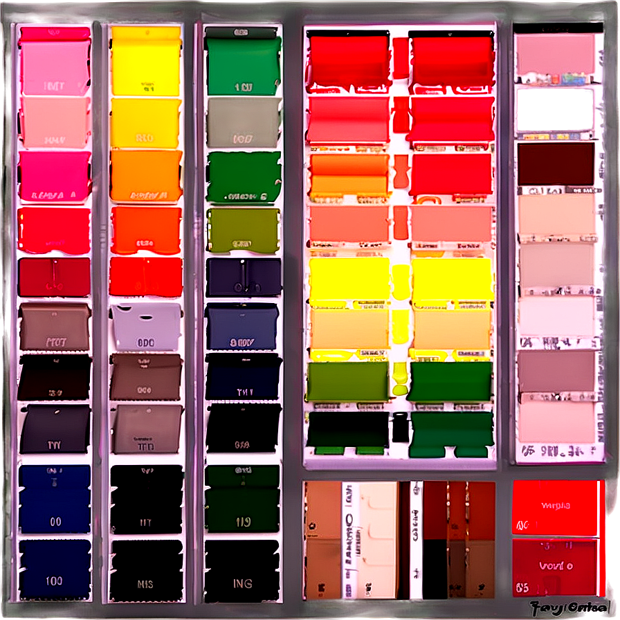 Paint Swatch Collection Png 57 PNG image