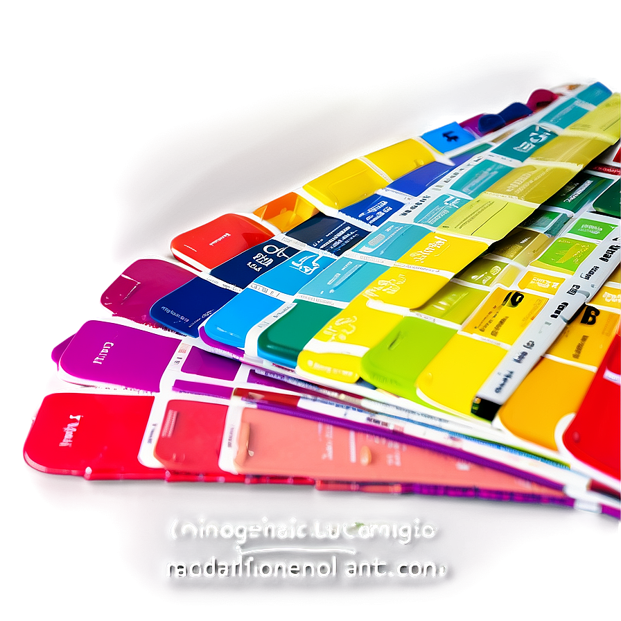 Paint Swatch Collection Png Lmm62 PNG image