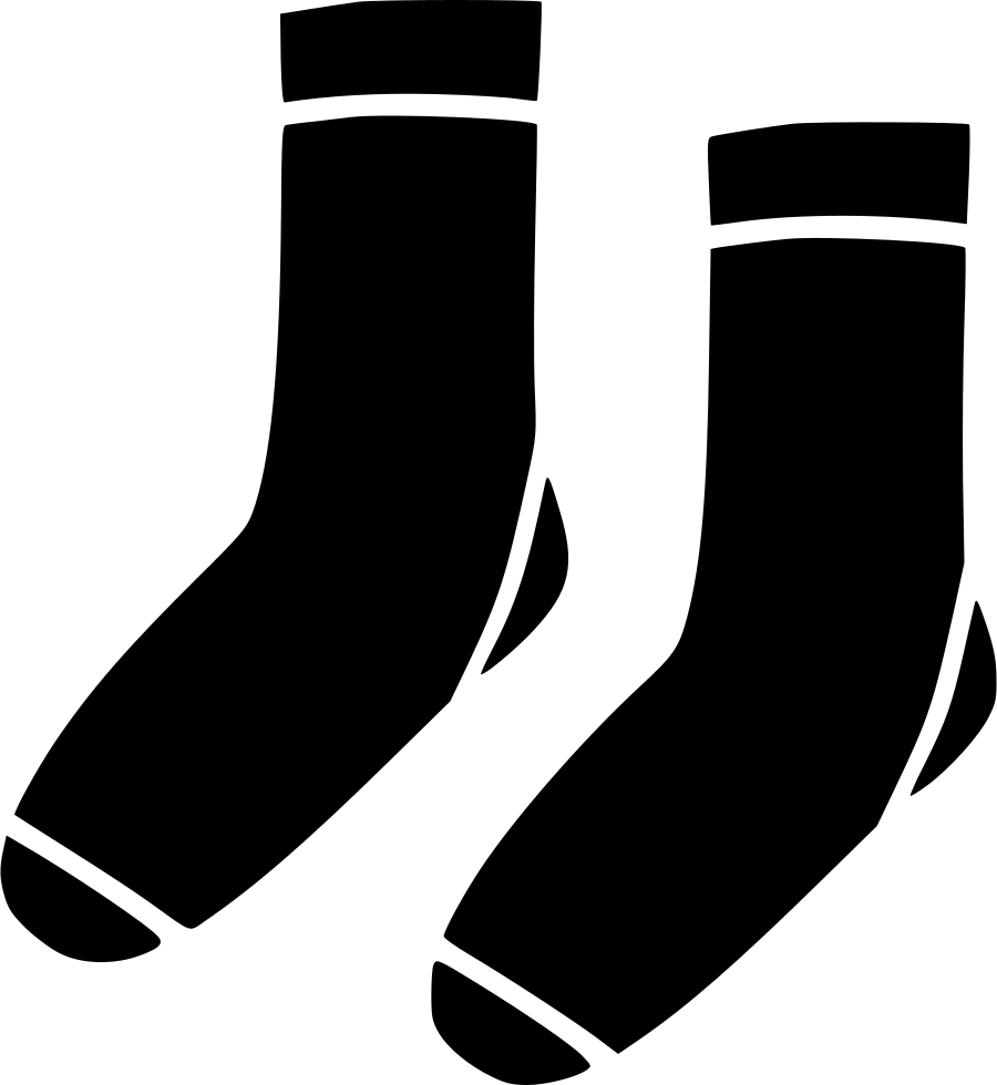 Pairof Black Socks Vector Illustration PNG image