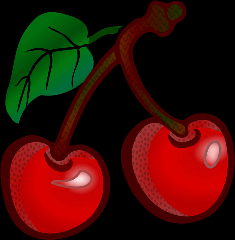 Pairof Cherries Illustration PNG image