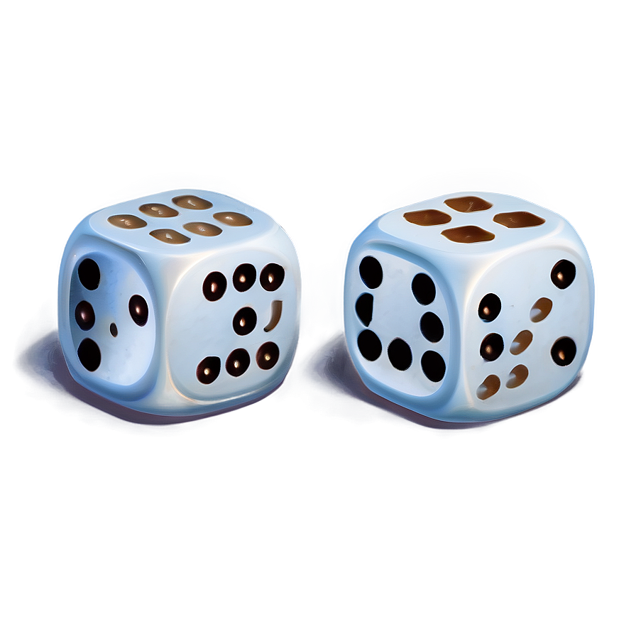 Pairof Dice Blue Background PNG image