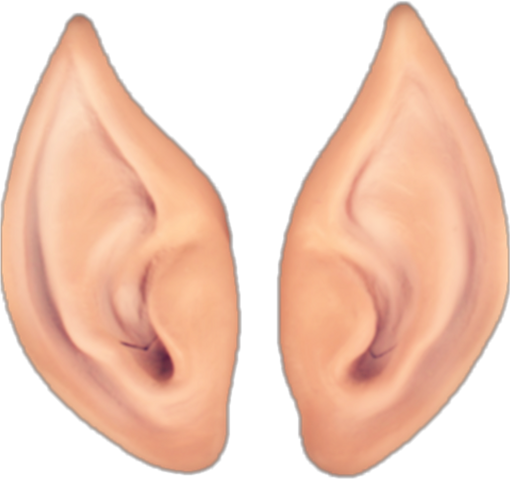 Pairof Human Ears Illustration PNG image