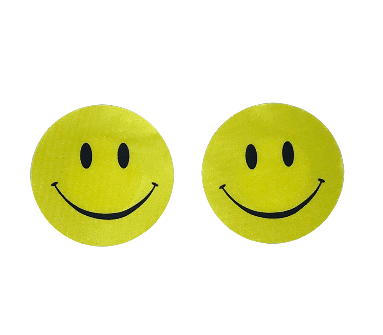 Pairof Smiley Face Stickers PNG image