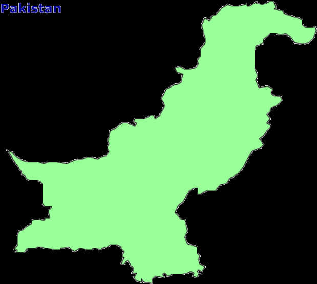 Pakistan Map Outline PNG image