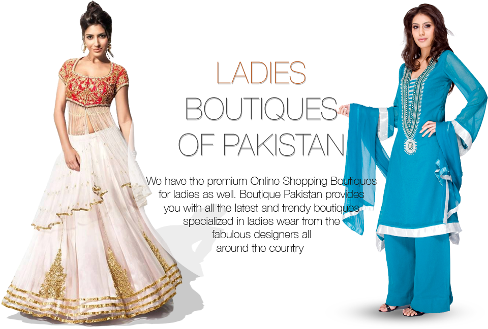 Pakistani Boutique Traditional Attire PNG image