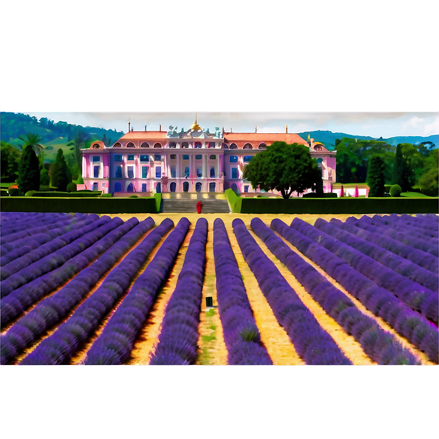 Palace On The Lavender Fields Png Cjc PNG image