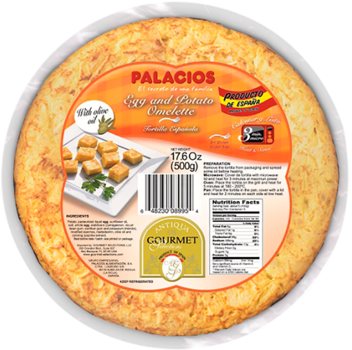 Palacios Eggand Potato Omelette Packaging PNG image