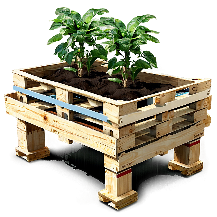 Pallet Planters Png Ybe3 PNG image