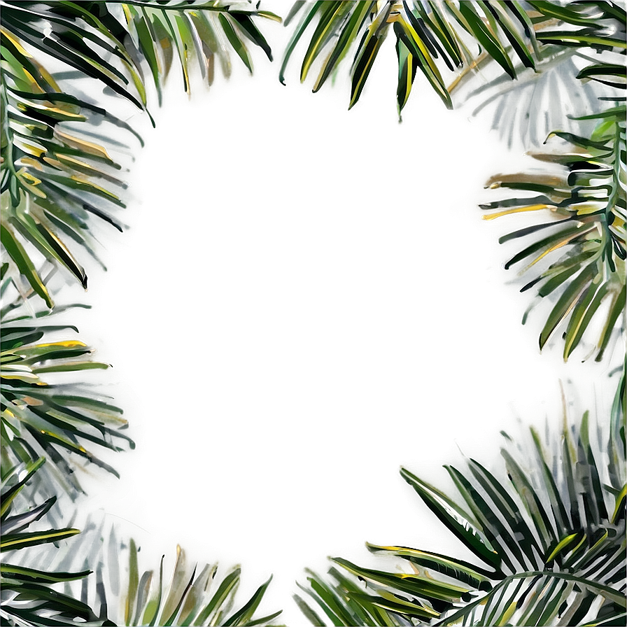 Palm Leaves Border Png Mpf42 PNG image