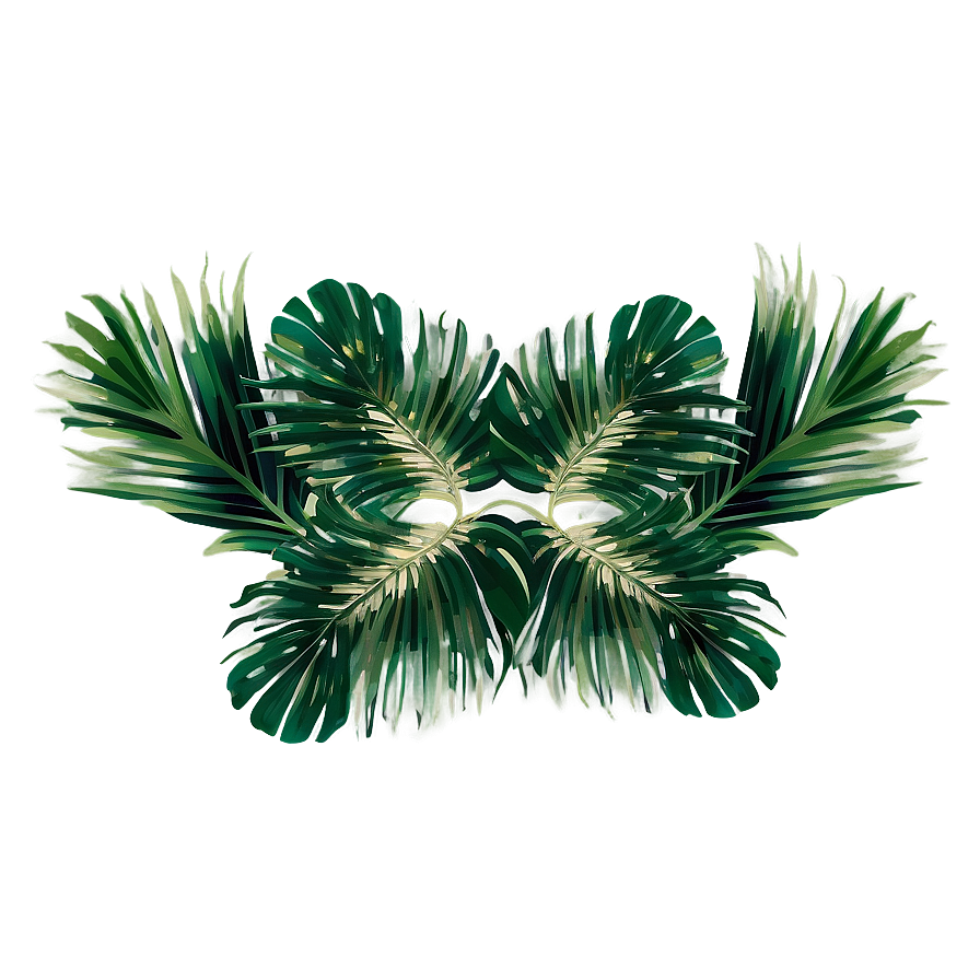 Palm Leaves Frame Png 94 PNG image