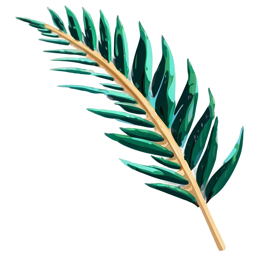 Palm Leaves Pattern Png 05252024 PNG image