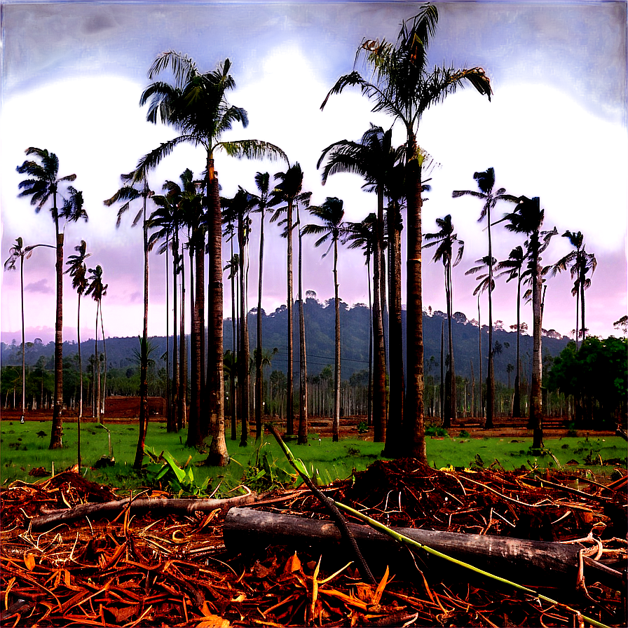 Palm Oil Plantations Deforestation Png Lek PNG image