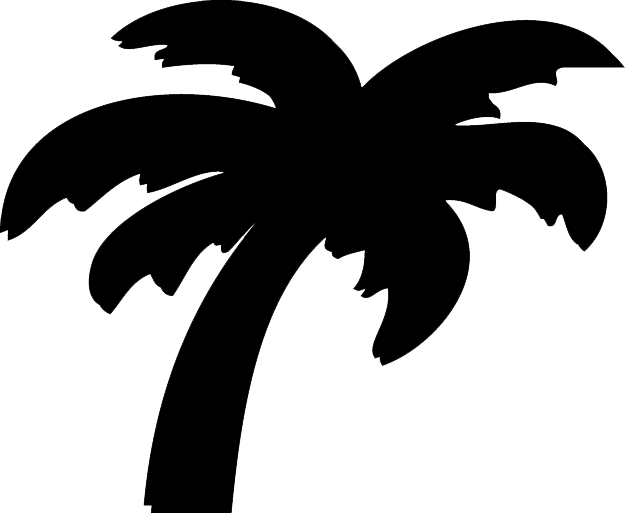 Palm Silhouette Graphic PNG image