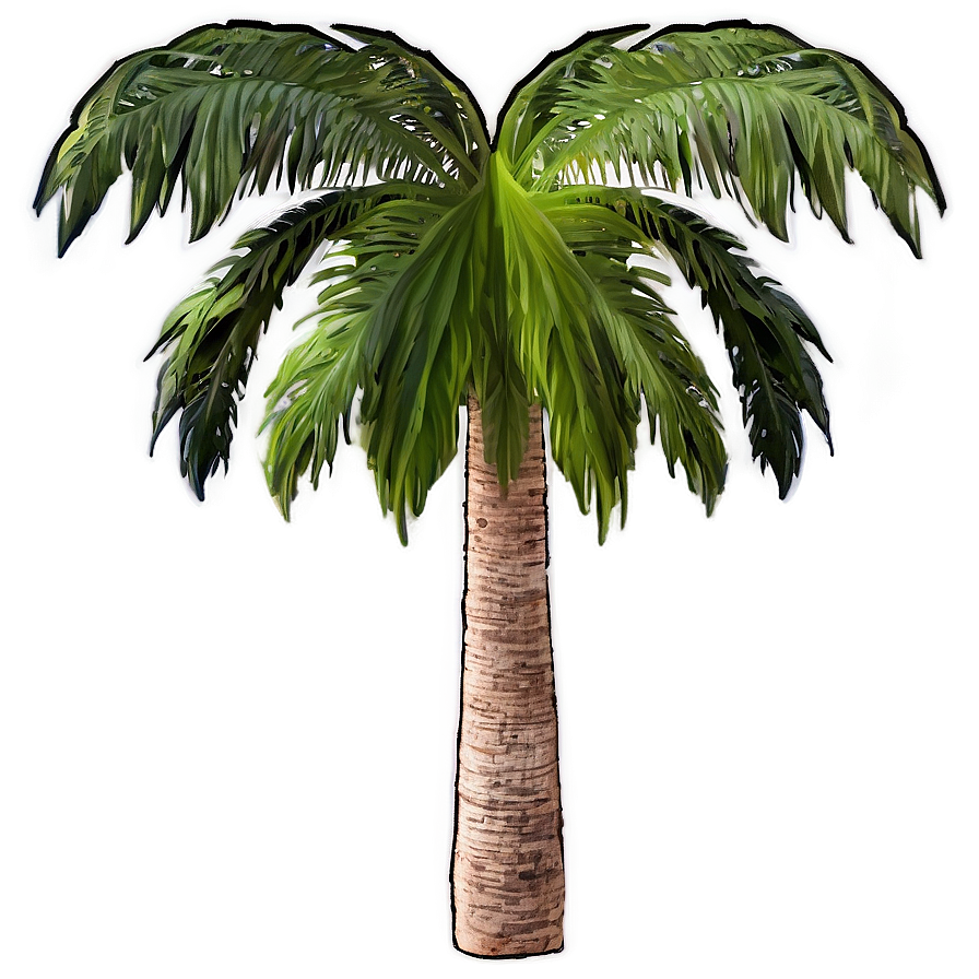 Palm Tree Oasis Png 04292024 PNG image