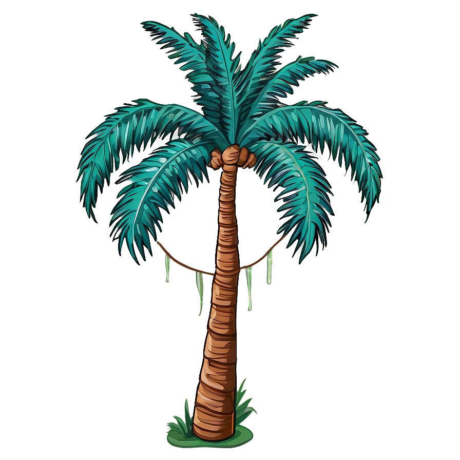 Palm Tree Oasis Png Tje95 PNG image