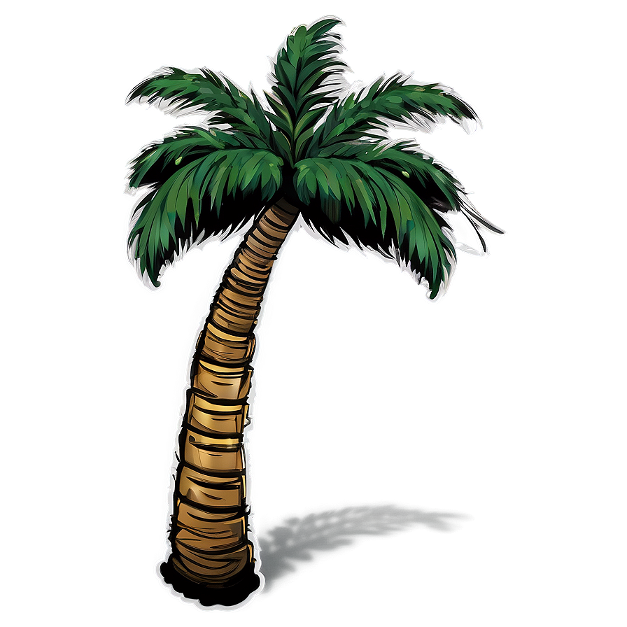 Palm Tree Outline Png Cmq PNG image