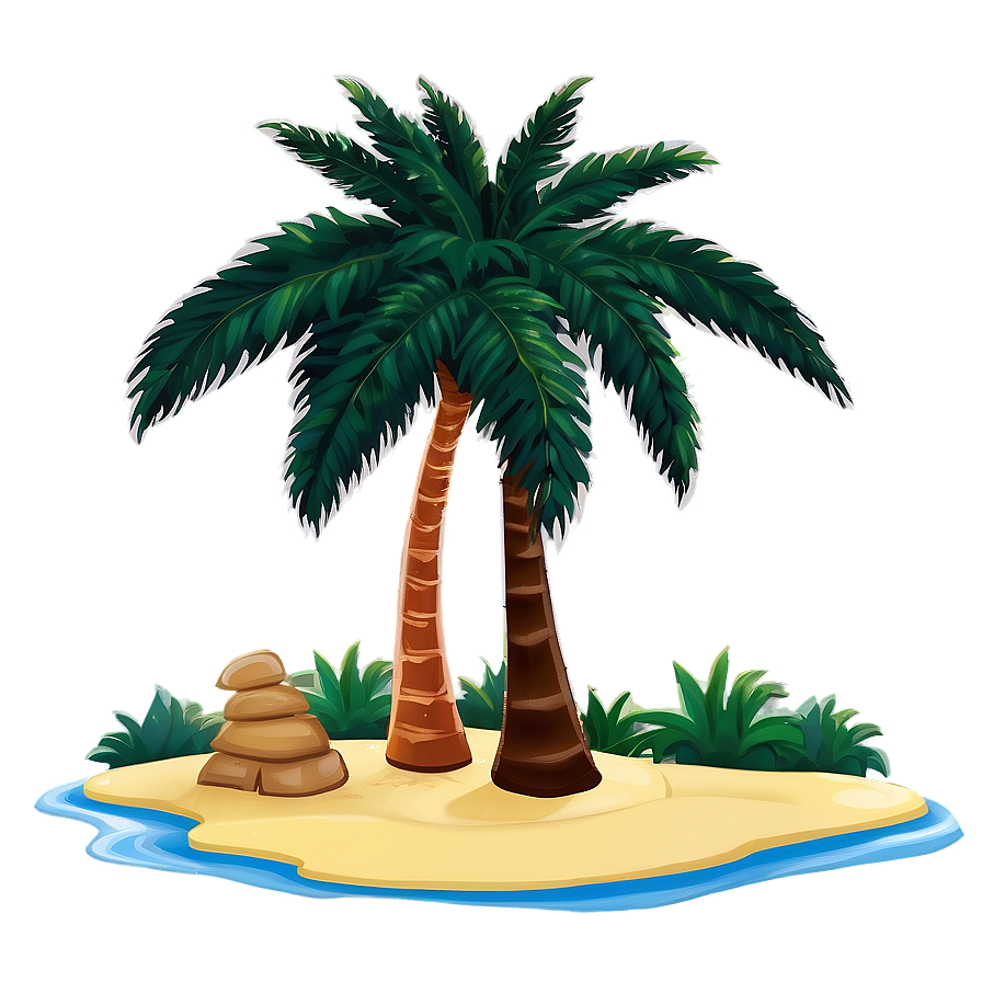 Palm Tree Scene Png 62 PNG image