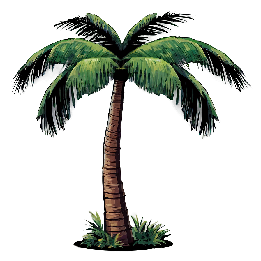 Palm Tree Shadow Png 04292024 PNG image