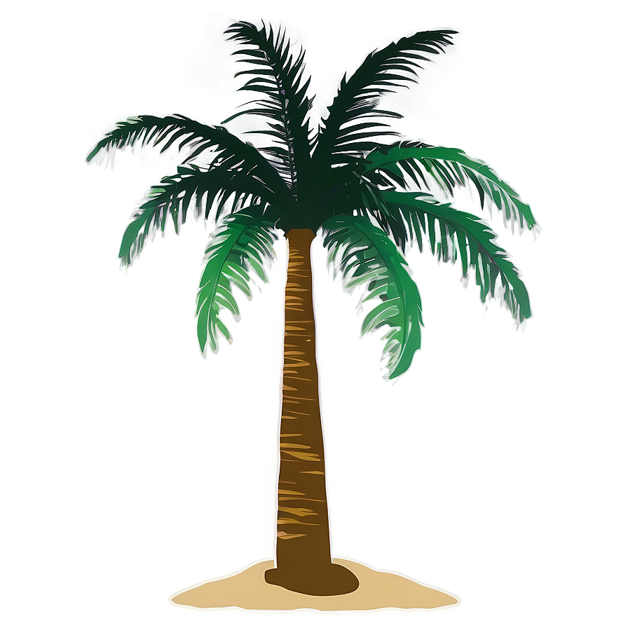 Palm Tree Silhouette On Beach Png Uml PNG image