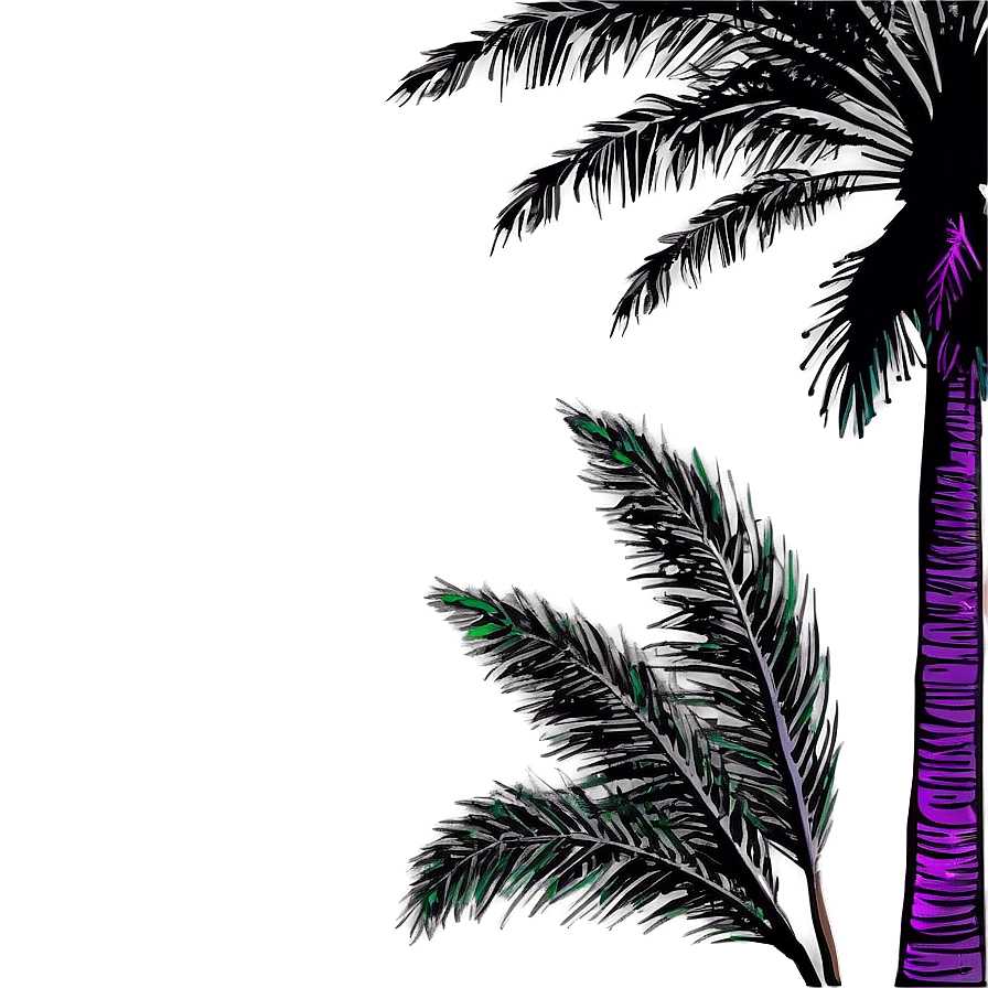Palm Tree Silhouette Png 04292024 PNG image
