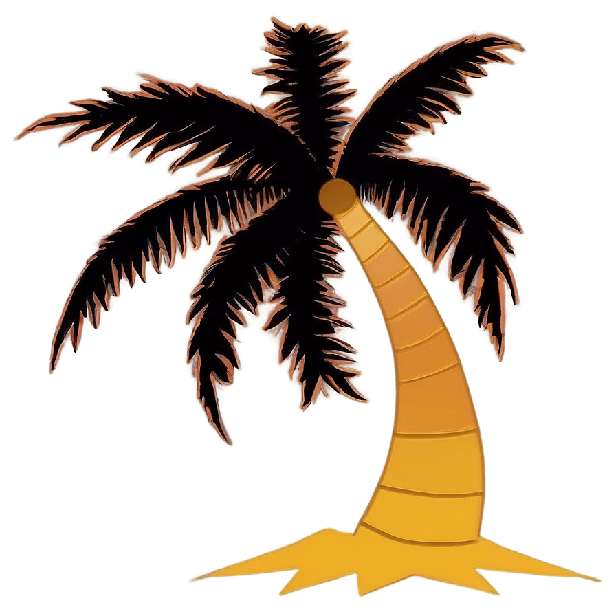 Palm Tree Sunset Silhouette Png 26 PNG image