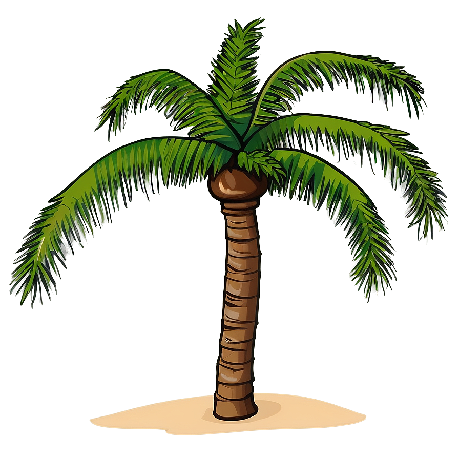 Palm Tree With Coconuts Png Sib47 PNG image