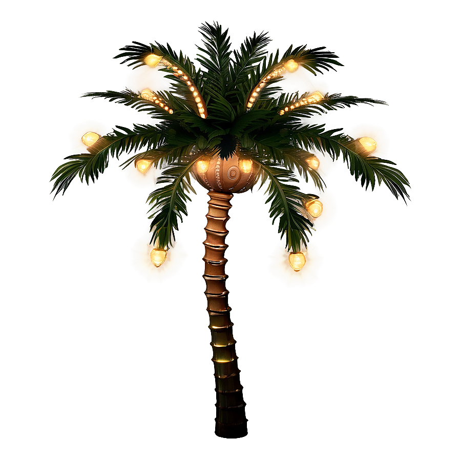 Palm Tree With Lights Png Ijj PNG image