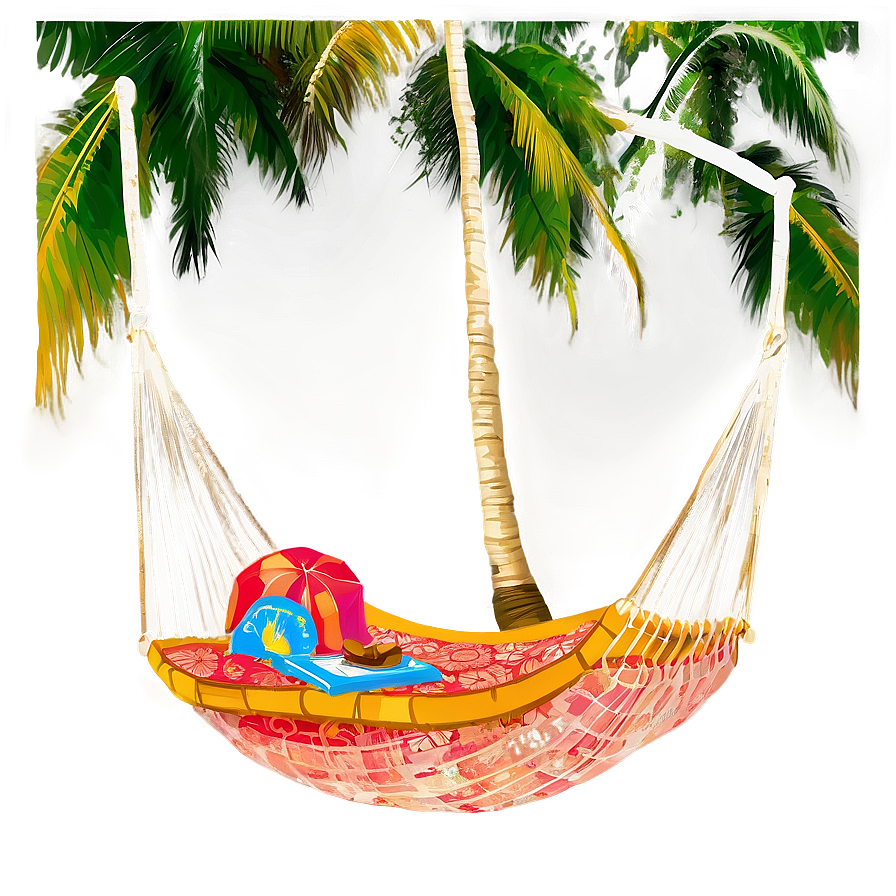 Palm Trees And Hammock Png 12 PNG image