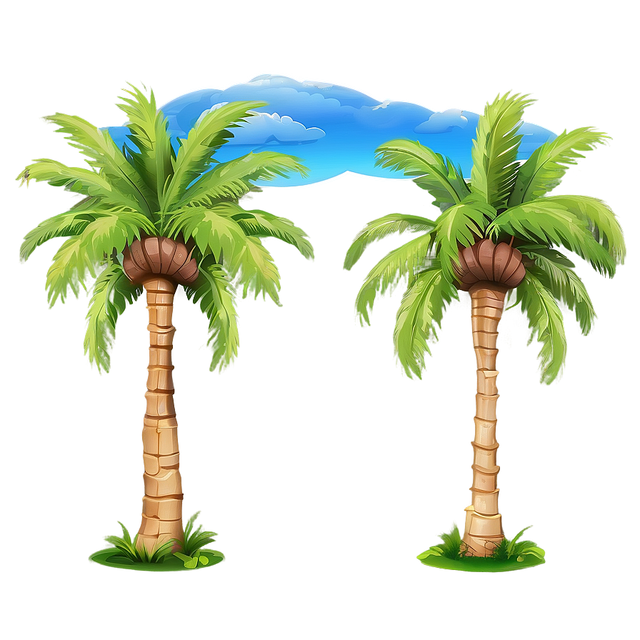 Palm Trees And Sky Png Xbw77 PNG image