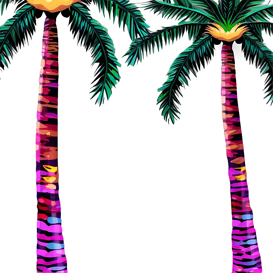 Palm Trees Border Design Png Ark40 PNG image