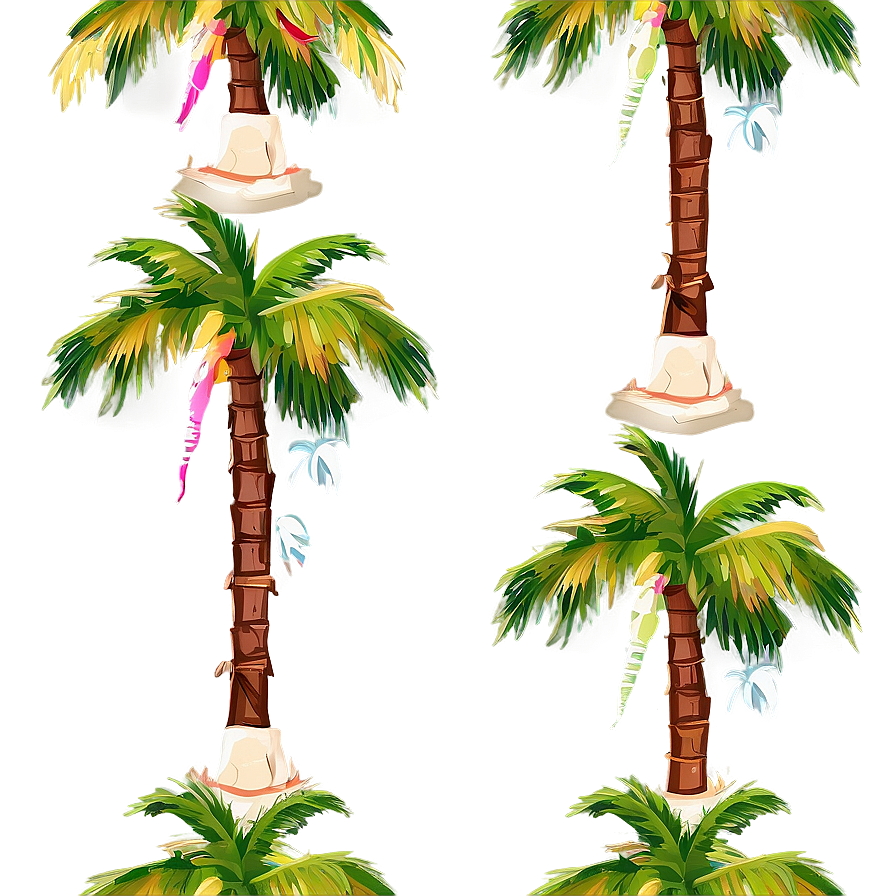 Palm Trees With Coconuts Png Qxm9 PNG image