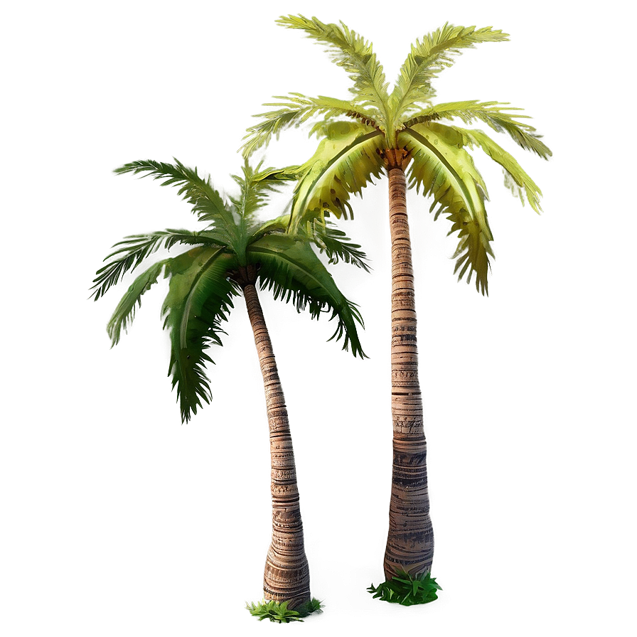 Palm Trees With Sun Flare Png Xxq PNG image